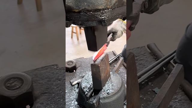 Forging Red-Hot Steel ｜ Industrial Hammer Shaping Cutting Tools ｜ ASMR So Satisfying