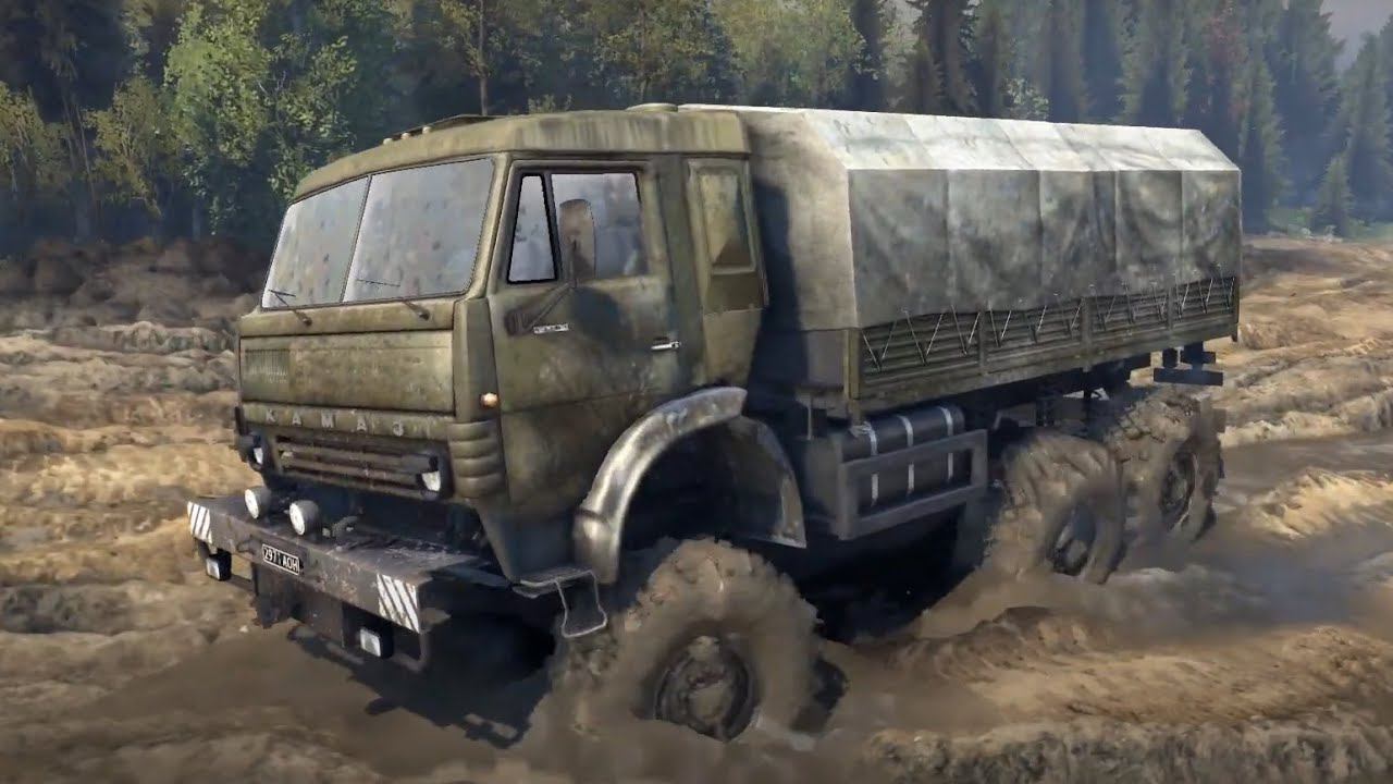 Kamaz 6x6  Off Road SpinTires Freeride/Walkthrough/Gameplay HD 1080p