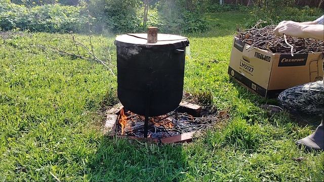 Коптилка из стиралки!