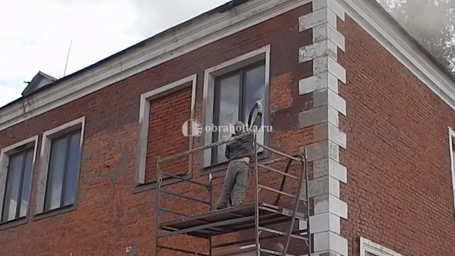 Пескоструйная очистка фасада - obrabotka.ru