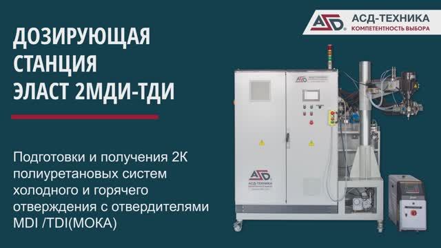ПУ эластомеры. Дозирующая станция Эласт МДИ-ТДИ