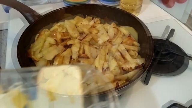 Картошка жаренная#картошка #рецепт #картошкажареная