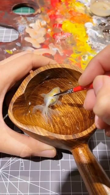 Многослойные 3D-рисунки с помощью эпоксидной смолы
