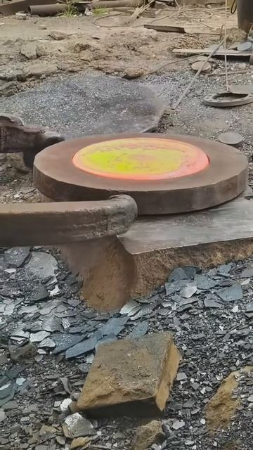 Heating and Punching Holes in Red-Hot Steel ｜ ASMR So Satisfying!