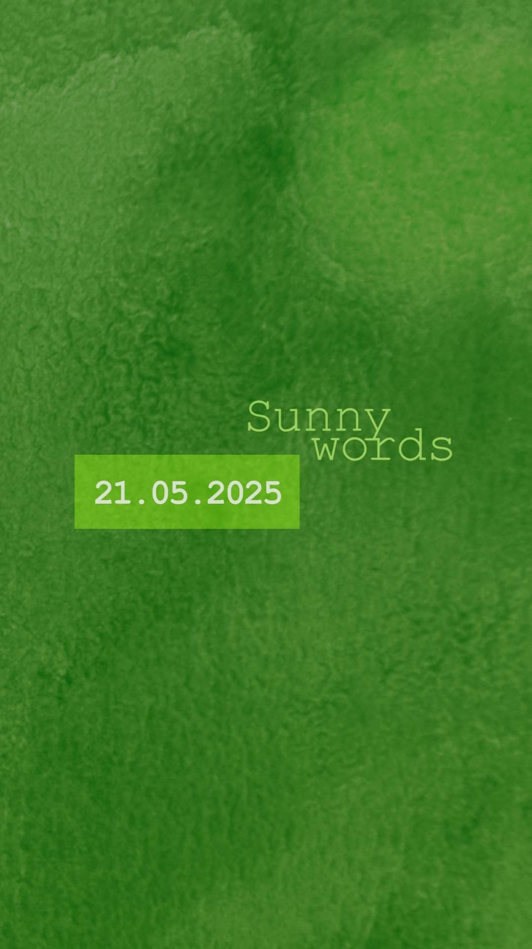 Солнечные слова #чудеса 21 мая 2025 🤗☀️