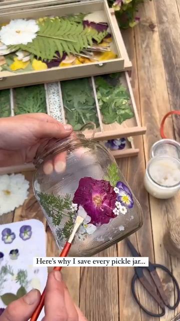 Декор баночки 🌿🌸