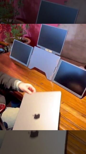 Портативный сетап — ноутбук MacBook Pro + 3 внешних монитора