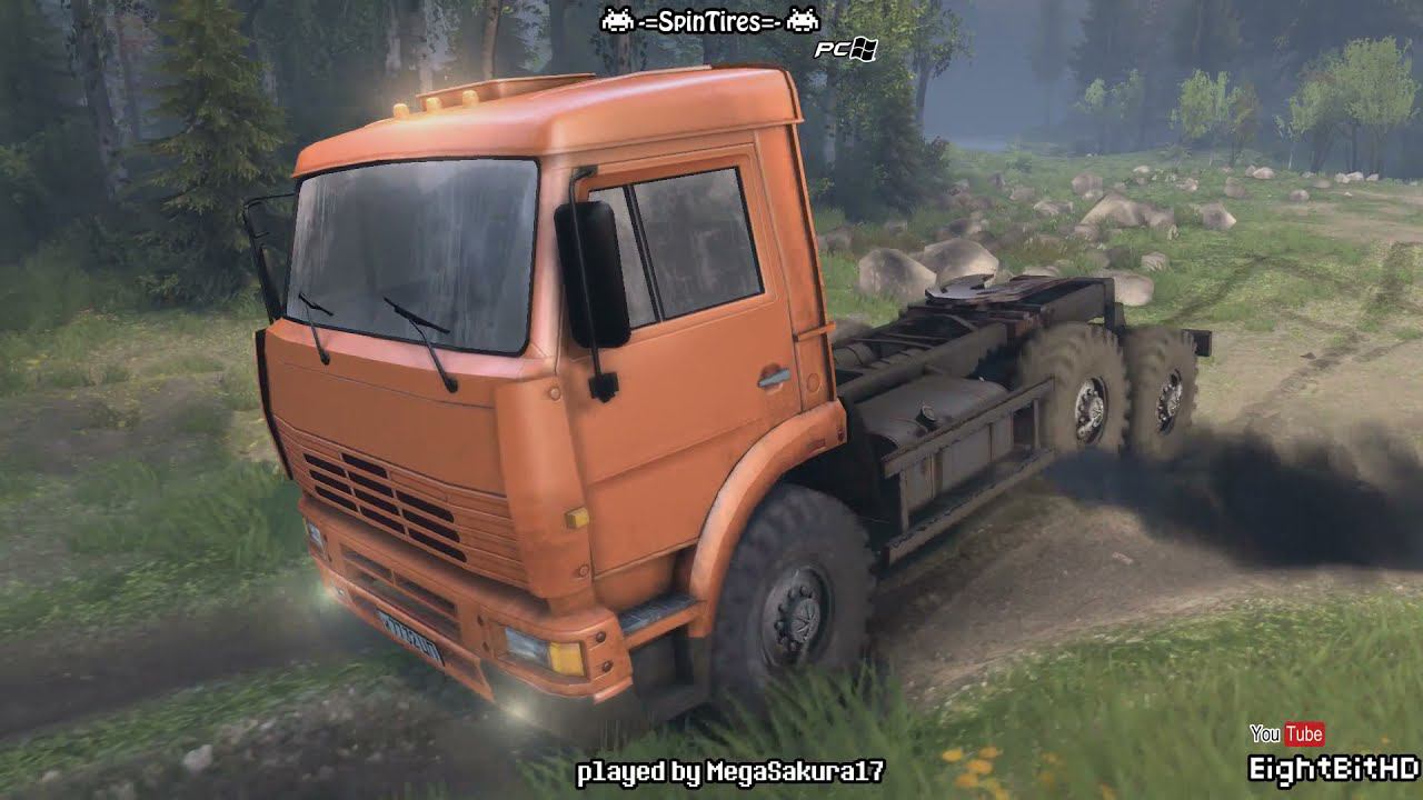 KamAZ-6520  Truck Off Road SpinTires Freeride/Walkthrough/Gameplay HD 1080p
