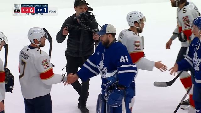 Maple Leafs And Panthers Exchange Handshakes After Seven-Game Series