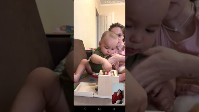 На видео связи с бабушкой Олей
