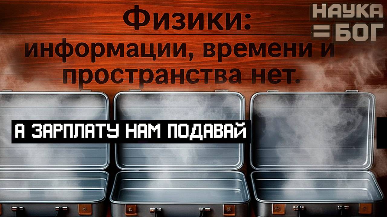Физики: информации, времени и пространства нет.