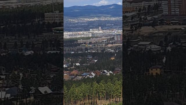 Вид на город Улан-Удэ в районе  посёлка Радужный