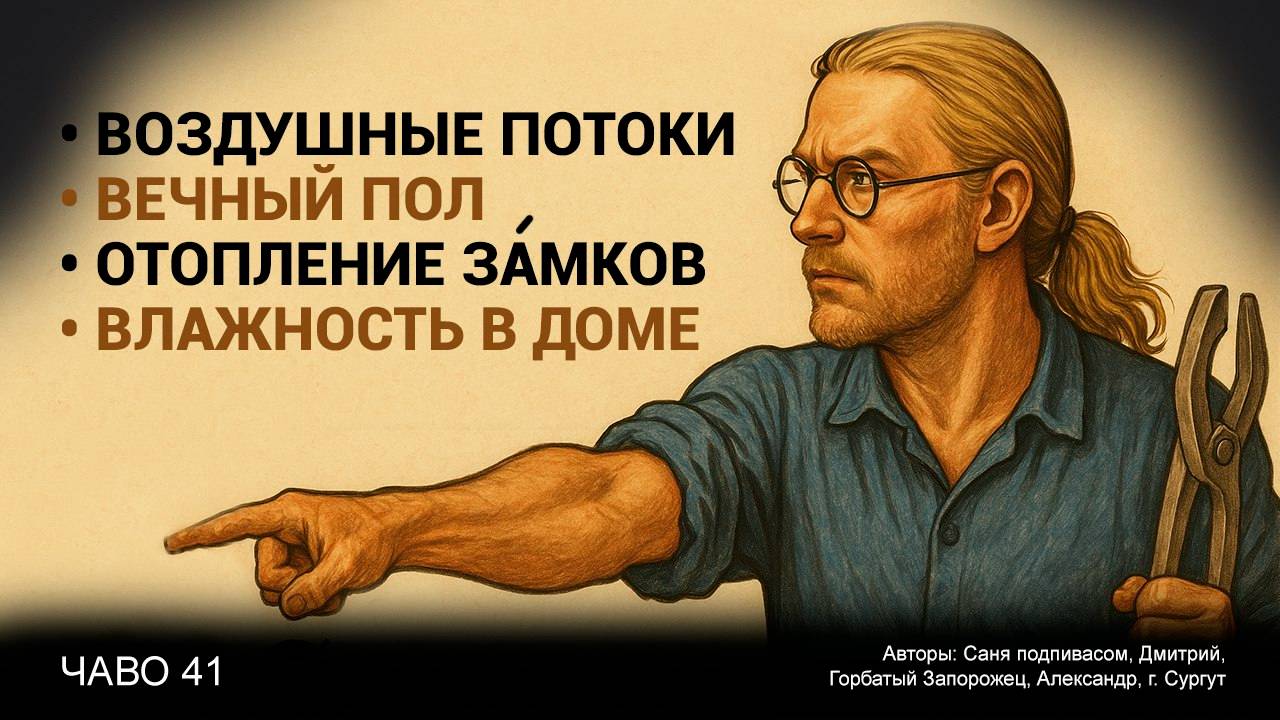 Воздушные потоки | Вечный пол | Отопление замков | Влажность в доме | ЧаВо №41