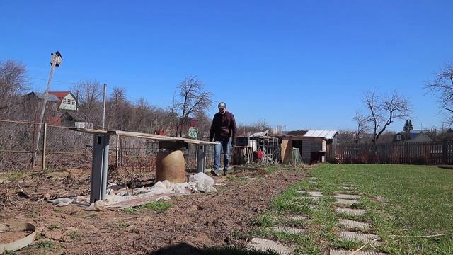 Обзор весенней дачи. Пучение грунта.