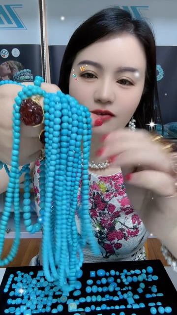250520-4 Turquoise Bead String: Poetry of Mountains and Seas on Your Wrist