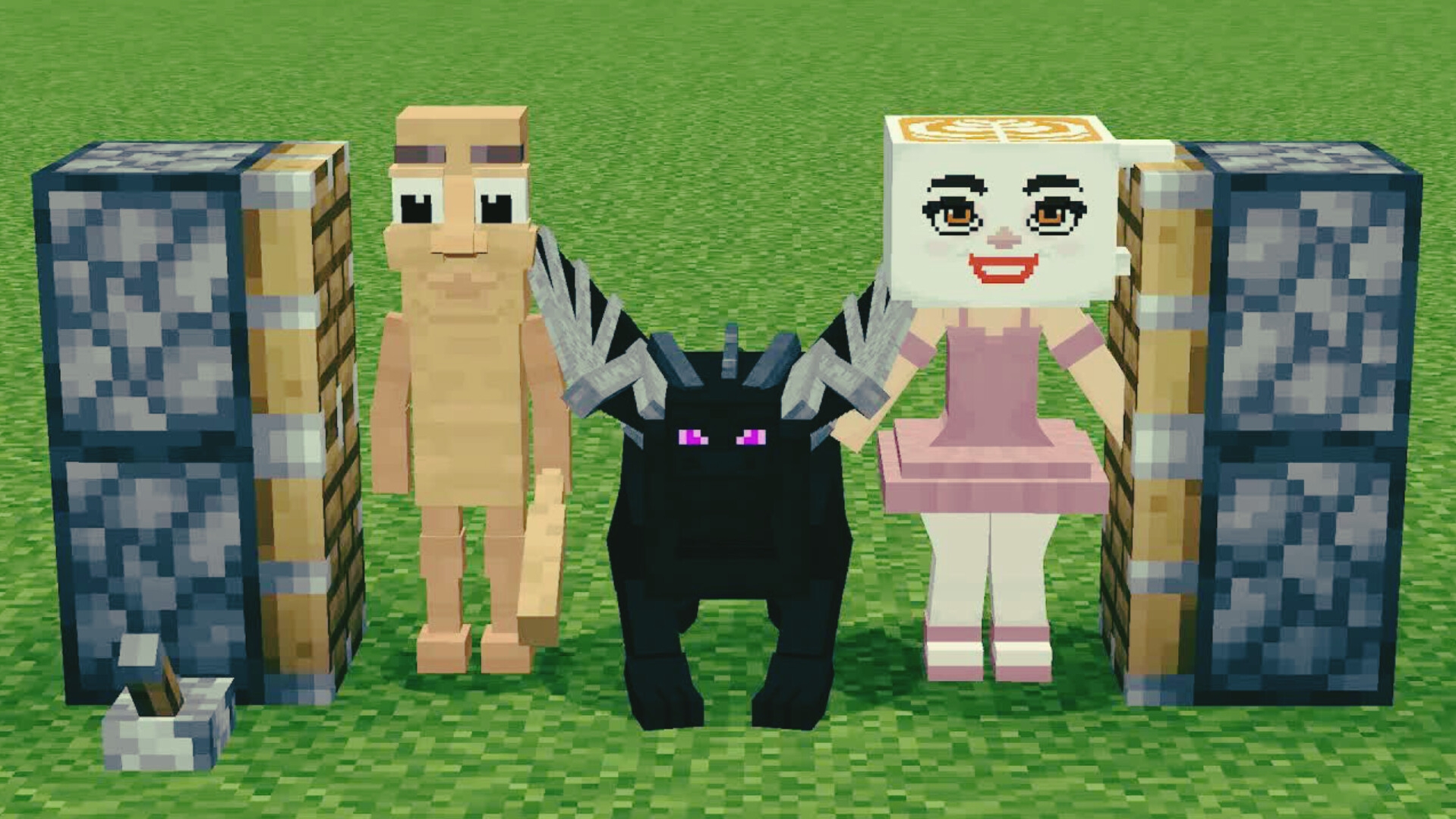 Все итальянские персонажи Brainrot и Ender Dragon объединены в Minecraft