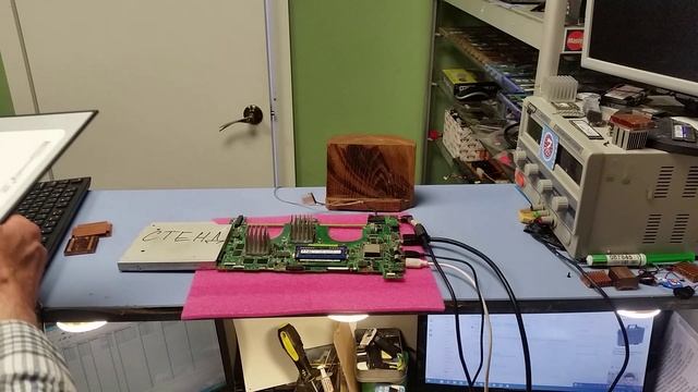 Матплата Asus N550JV заказ 02-25 - контрольный запуск.