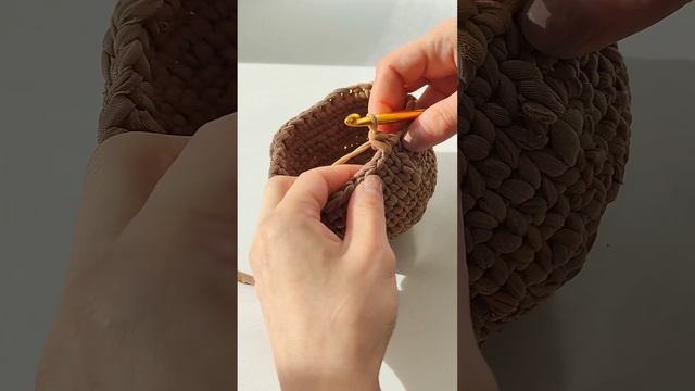 КОРЗИНКА из капроновых колготок.