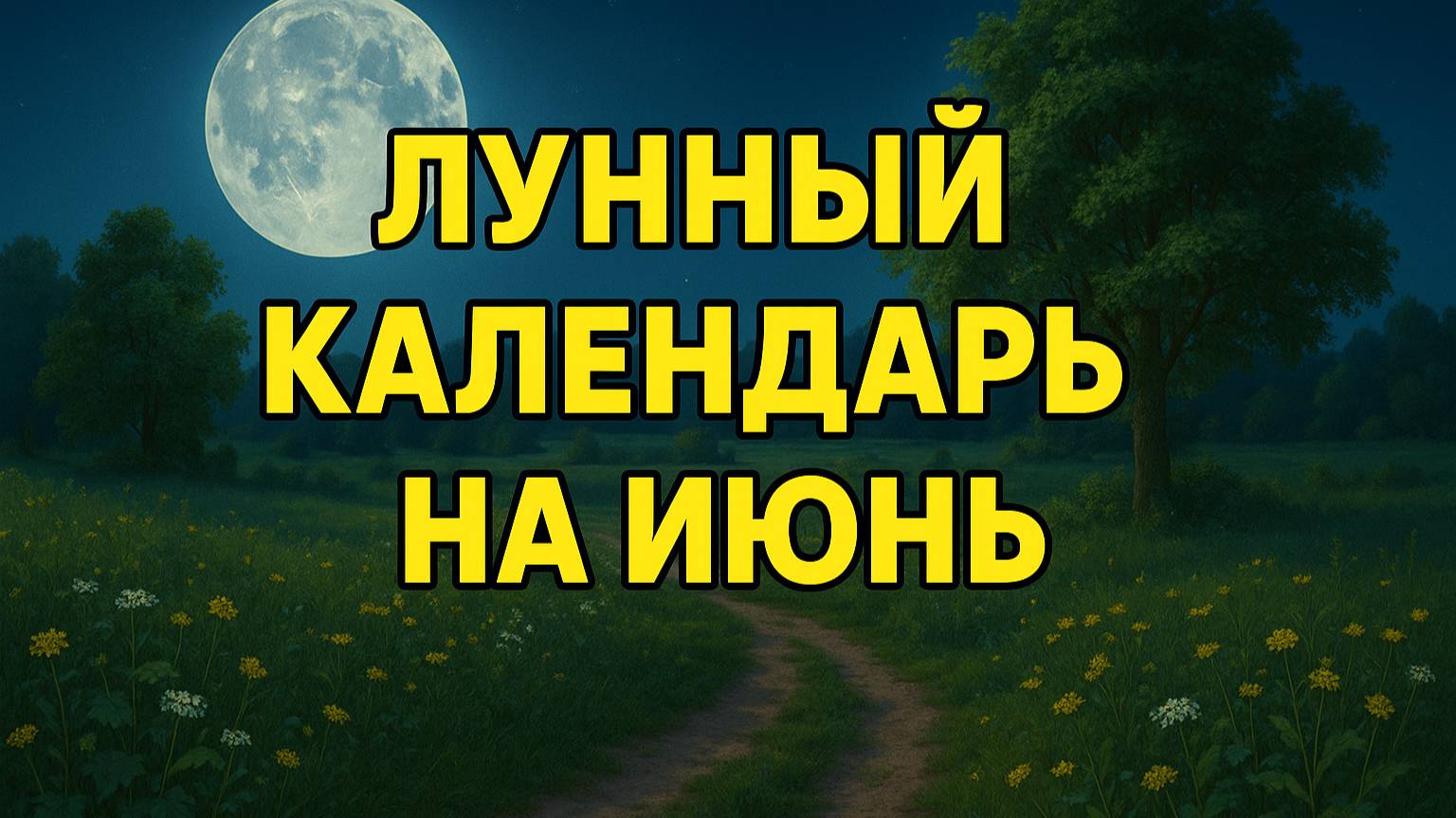 Лунный Календарь на Июнь 2025 года