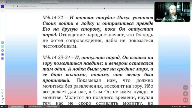 №51. Евангелие от Мф.14:1-23 Смерть Иоанна Крестителя.  Александр Борцов. 21.05.2025