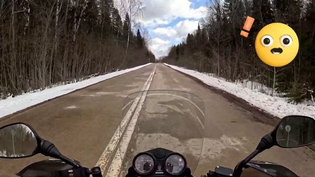 Bajaj Boxer 150X обкатка не смотря на погоду.