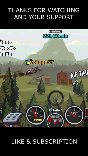 Easy Track For Muscle Car (Jumps Ahead!!) - Hill Climb Racing 2 #shorts #hcr2