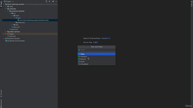 008 Creating common domain module with base Entity and Aggregate Root classes