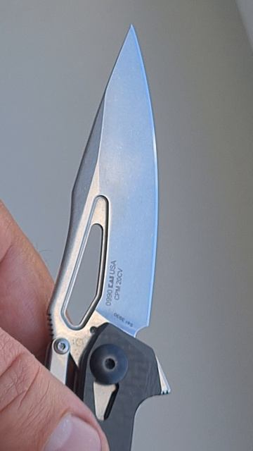 Заточен нож  Zero Tolerance сталь CPM 20 CV