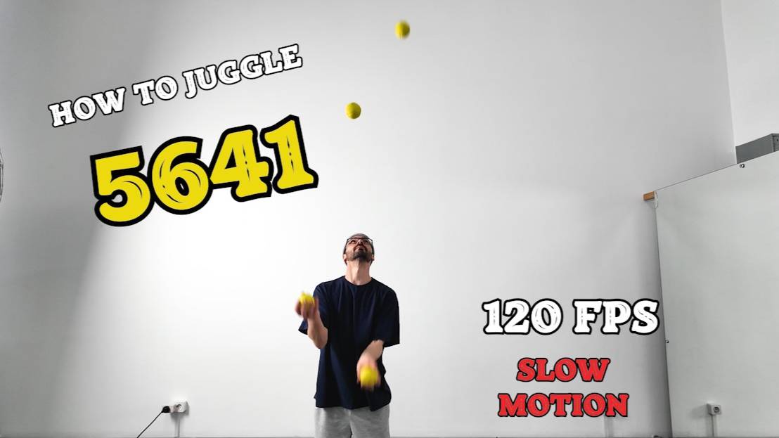 5641 - Juggling Trick - Super Slow Motion 120 fps 👌