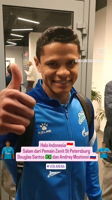 ARYA PRADANA BUDIARTO - DOUGLAS SANTOS - ANDREY MOSTOVOY ZENIT ST PETERSBURG : HALO INDONESIA 🇮🇩!
