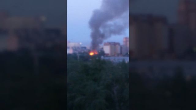 Пожар в Тюмени.