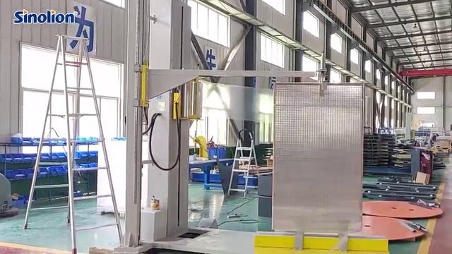 Автоматическая упаковочная машина для готовых окон, дверей и межкомнатных дверей