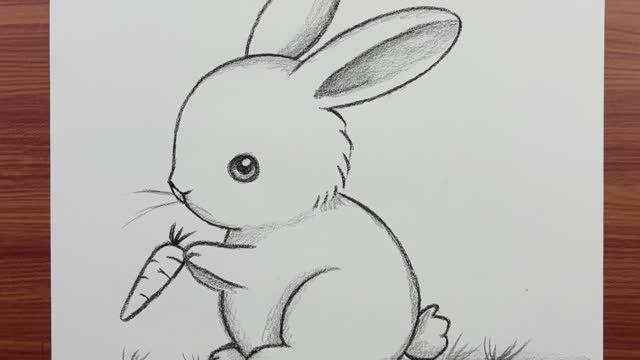 Лёгкий рисунок кролика: как поэтапно нарисовать милого кролика — простой карандашный