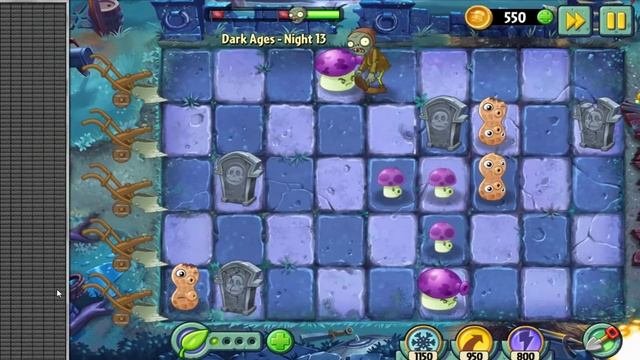 Прохождение игры Plants vs Zombies 2: Its About Time Android 10 Сила Тёмных Веков