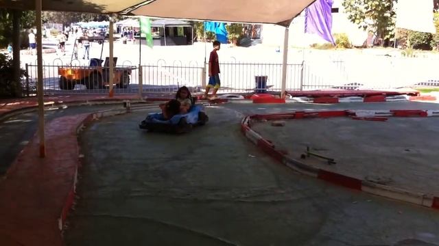Чемпион первый раз на картинге.