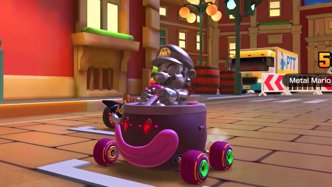 Mario Kart Tour -Rome Avanti 2R- Metal Mario Gameplay