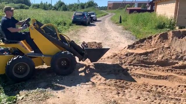 Копка и планировка мини погрузчика ЯР.