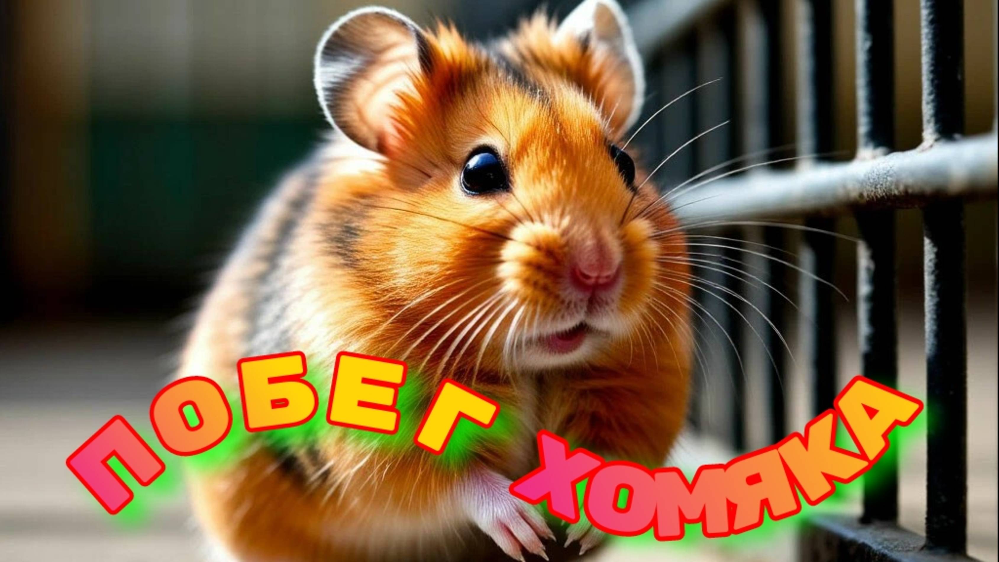 Побег хомяка из тюрьмы. (Реальное видео с живым хомяком)