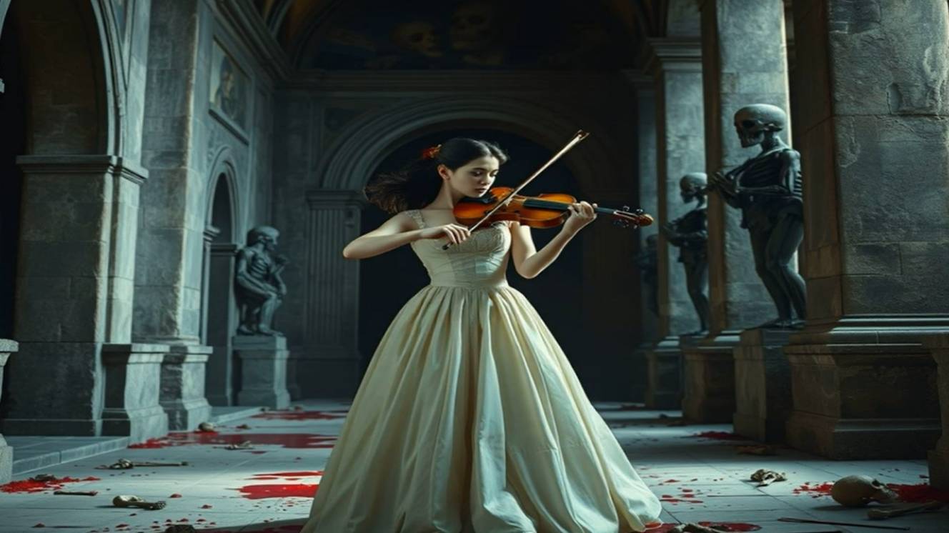 Violin and electric guitar metal music 61