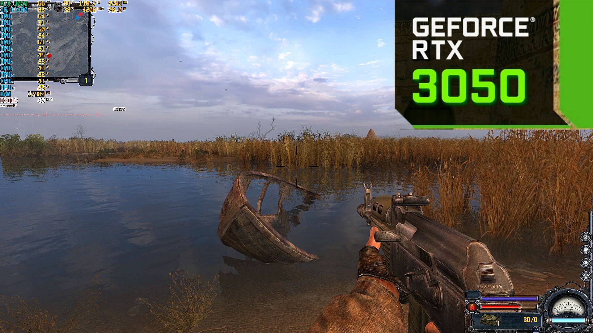 RTX 3050 8gb | S.T.A.L.K.E.R.: Clear Sky - Enhanced Edition | i5 11400f |Максимальные настройки