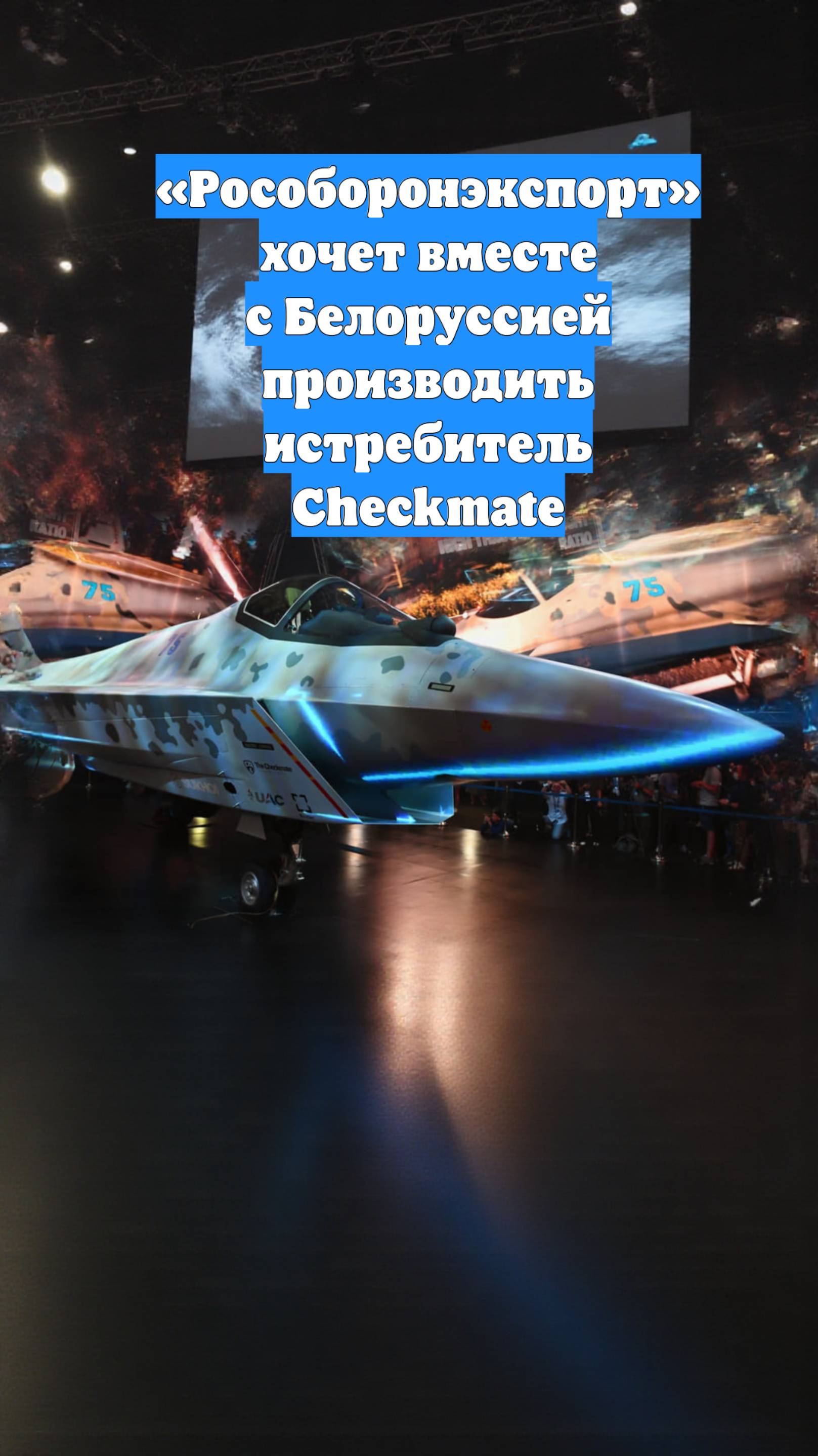 «Рособоронэкспорт» хочет вместе с Белоруссией производить истребитель Checkmate