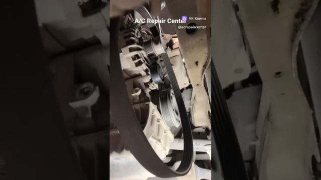 Шумит компрессор кондиционера. Меняем подшипник шкива.