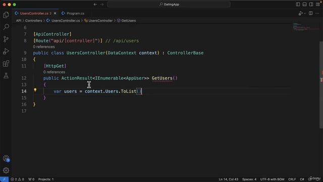 15 - Adding a new API Controller