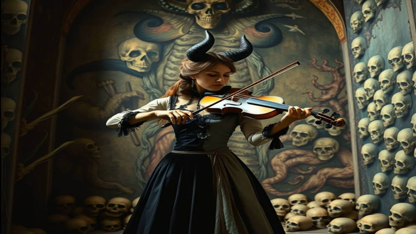 Violin and electric guitar metal music 60