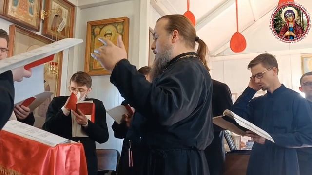 Светлая Седмица, вечерня с участием хора Барнаульской духовной семинарии