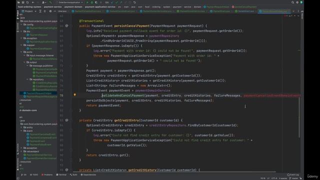 045 Application Service domain module Refactoring fire event process