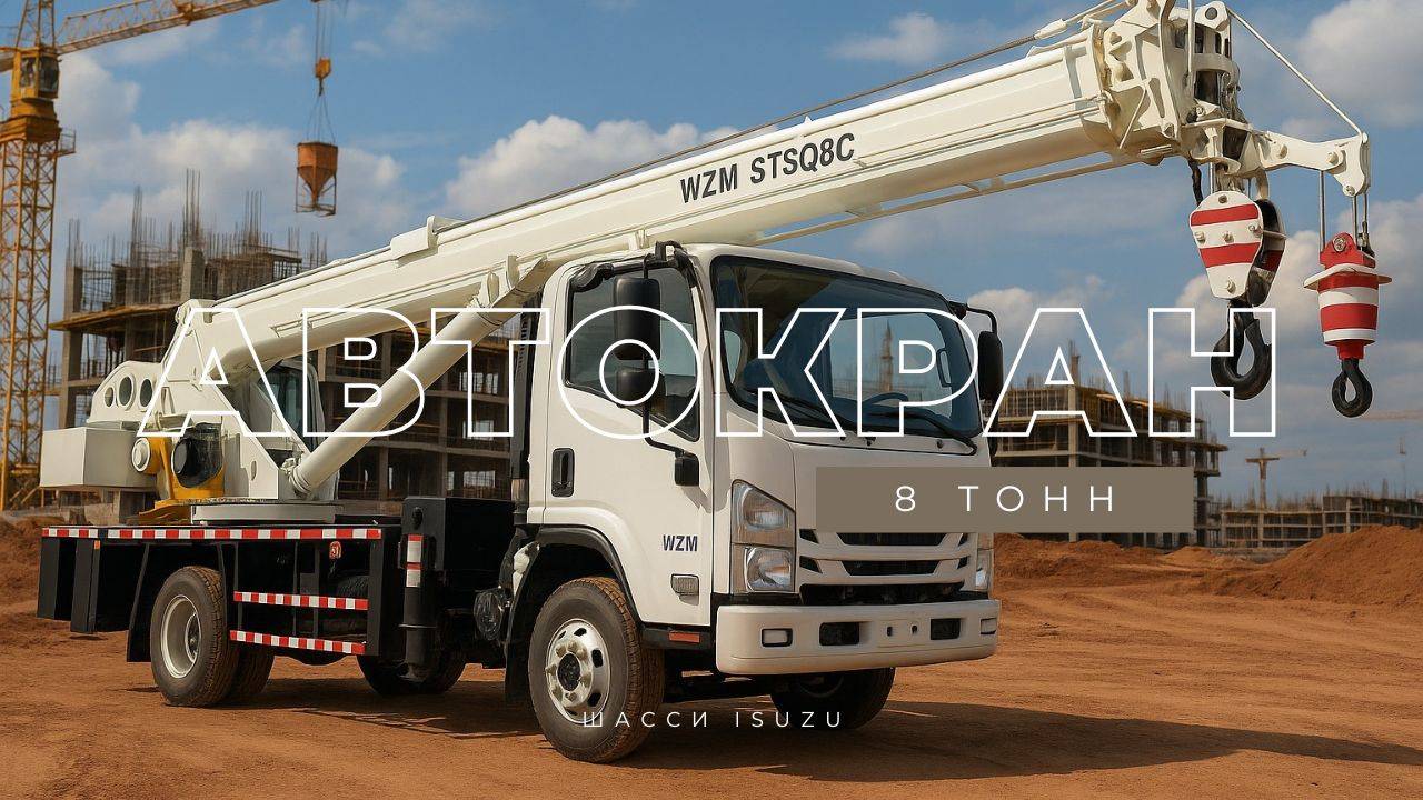 ОБЗОР автокрана 8 тонн на шасси ISUZU