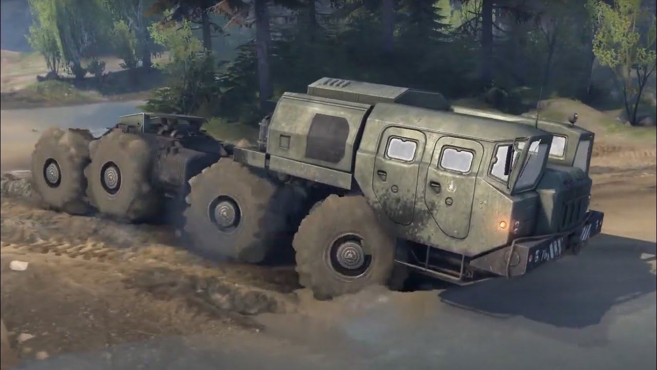 MAZ-3710 Truck Off Road SpinTires Freeride/Walkthrough/Gameplay HD 1080p