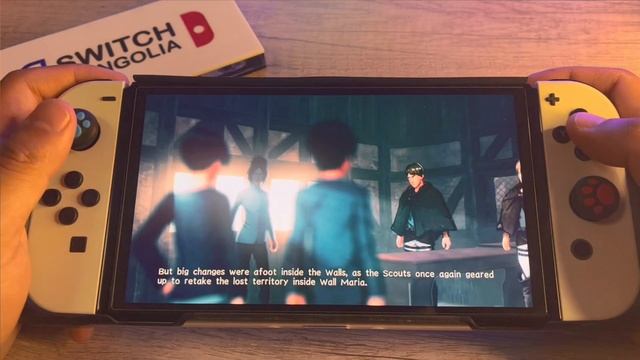 Attack on Titan 2 - 30 минут Review | Switch OLED Handheld gameplay