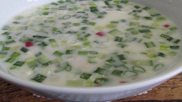 Окрошка с двумя видами курицы